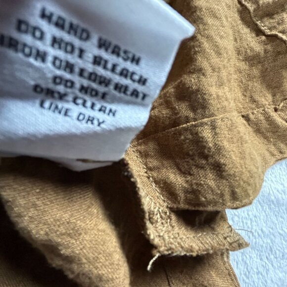 Habitat Womens Button-Front Textured Swing Jacket Small Brown Lightweight Casual - Picture 5 of 8